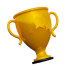 3D Gold Trophy - Symbol of Victory and Achievement